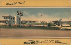 Alamotel Court Postcard