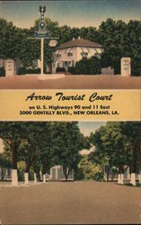 Arrow Tourist Court Postcard