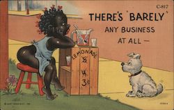 There's "Barely" any business at all - lemonade stand Postcard