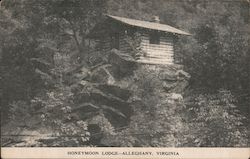 Honeymoon Lodge Alleghany, VA Postcard Postcard Postcard