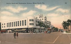 Lincoln Road and Washington Avenue Miami Beach, FL Postcard Postcard Postcard