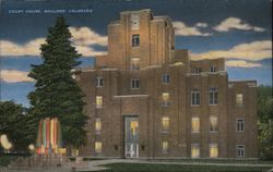 Boulder County Court House Postcard