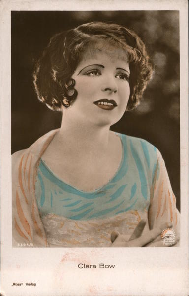 Clara Bow Celebrities Postcard 8421