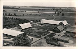 Bird's Eye View of Farm Postcard