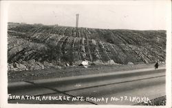 Formation, Arbuckle Mountains, Highway No. 77 Postcard