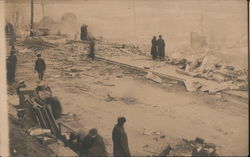 View of Destroyed Town Postcard