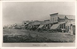 Dodge City in 1878 Postcard