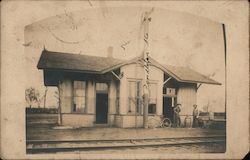 Train Depot Pendleton Missouri?  Kansas? KC RPO Postcard