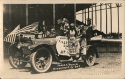 Indian Dance Parade Car Crescent City, CA C. R. Mansfield Postcard Postcard Postcard