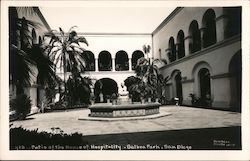 Patio of the House of Hospitality, Balboa Park San Diego, CA Postcard Postcard Postcard