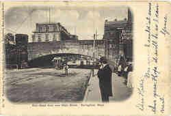 Rail-Road Arch over Main Street Postcard