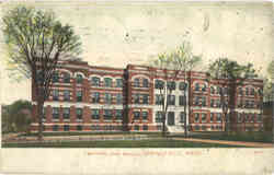 Technical High School Springfield, MA Postcard Postcard