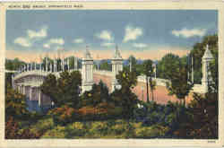 North End Bridge Springfield, MA Postcard Postcard