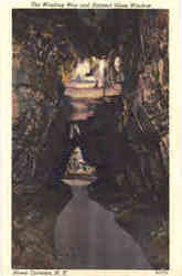 The Winding Way and Stained Glass Window Postcard