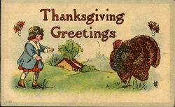 Thanksgiving Greetings Postcard