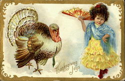 Thanksgiving Joys Children Postcard Postcard