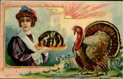 Thanksgiving Greetings Postcard