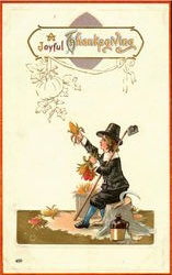 A Joyful Thanksgiving Postcard