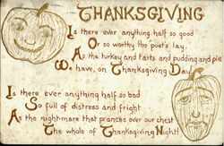 Thanksgiving Postcard Postcard