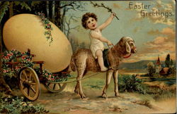 Easter Greetings Postcard