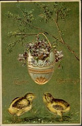 Easter Greetings Postcard