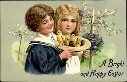 A Bright And Happy Easter Postcard