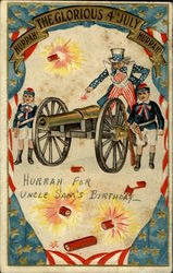 Hurrah! The Glorious 4Th July Hurrah! Postcard