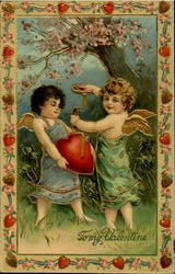 To My Valentine Cupid Postcard Postcard