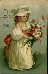 My Love To You Women Postcard Postcard