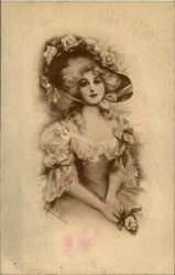 Glamourous Woman Postcard