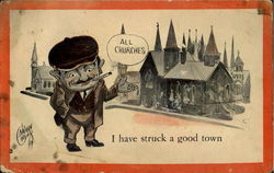 I Have Struck A Good Town Postcard