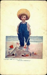 Young America Postcard