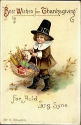 Best Wishes For Thanksgiving Postcard