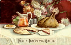 Happy Thanksgiving Greetings Postcard