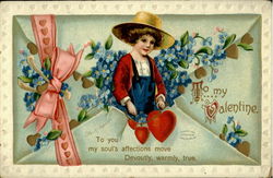 To My Valentine Women Postcard Postcard