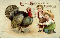 Cordial Thanksgiving Greetings Postcard