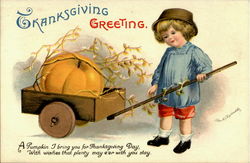 Thanksgiving Greetings Postcard