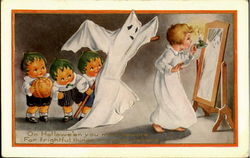 Children Ghost Postcard