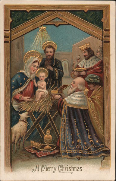 Mary, Jesus, Joseph, The Three Wise Men A Merry Christmas Madonna ...