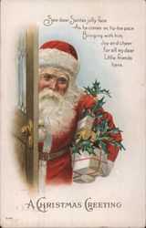 A Christmas Greeting Postcard