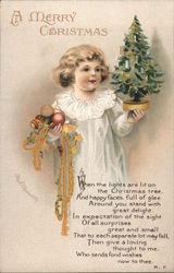 A Merry Christmas When the lights are lit on the Children Postcard Postcard Postcard