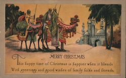 The Three Wisemen: Merry Christmas Postcard