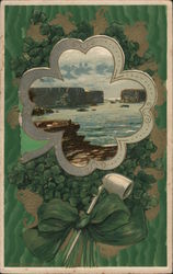 Shamrock and Pipe Postcard