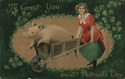 To Greet You on St. Patrick's Day Postcard Postcard Postcard