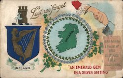 Symbols of Ireland: Lest we Forget Postcard