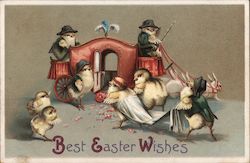 Best Easter Wishes With Chicks Postcard Postcard Postcard