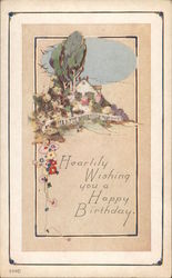 Heartily Wishing you a Happy Birthday Postcard