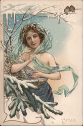 Winter Fantasy Postcard