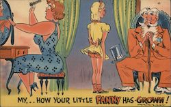 "My, How your Little Fanny has Grown!" Postcard