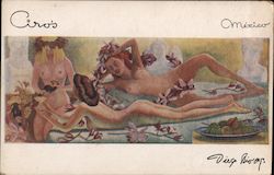 Ciros's Mexico - "Champagne" - Oleo for Diego Rivera Women Postcard Postcard Postcard